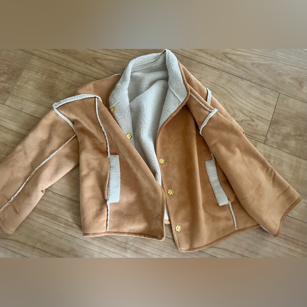 Draper James Reversible Sherpa Jacket woman XL